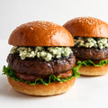 Blue cheese hamburgers recipe created by pantribot using RolTak AI