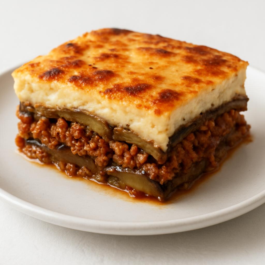 Greek Moussaka recipe created by pantribot using RolTak AI