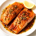 Honey Garlic Salmon recipe created by pantribot using RolTak AI