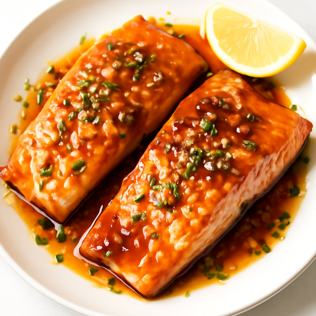 Honey Garlic Salmon recipe created by pantribot using RolTak AI