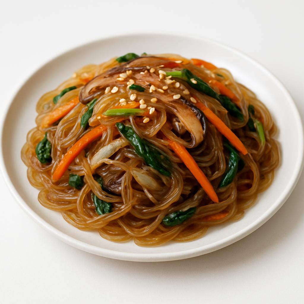 Japchae recipe created by pantribot using RolTak AI