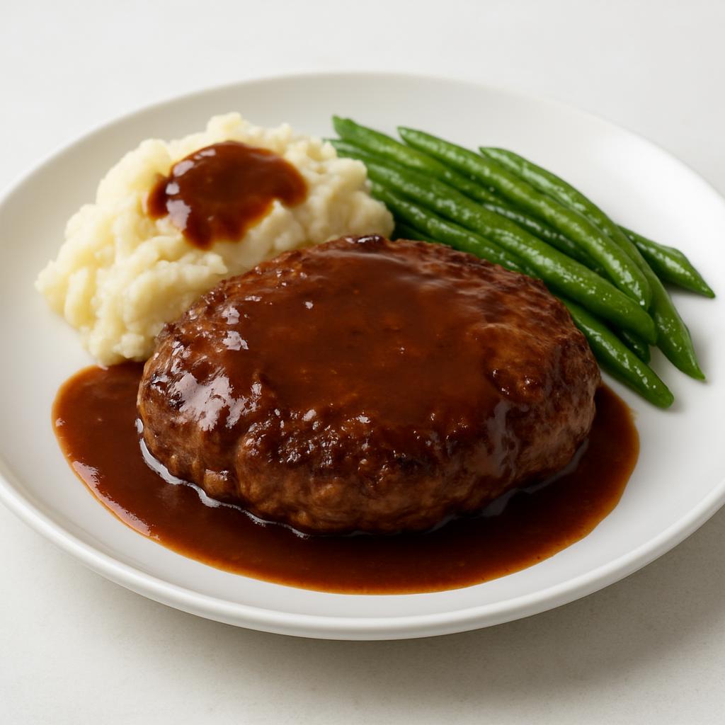Salisbury Steak recipe created by pantribot using RolTak AI