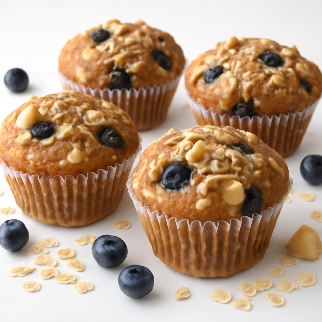 apple oat blueberry muffins recipe created by pantribot using RolTak AI