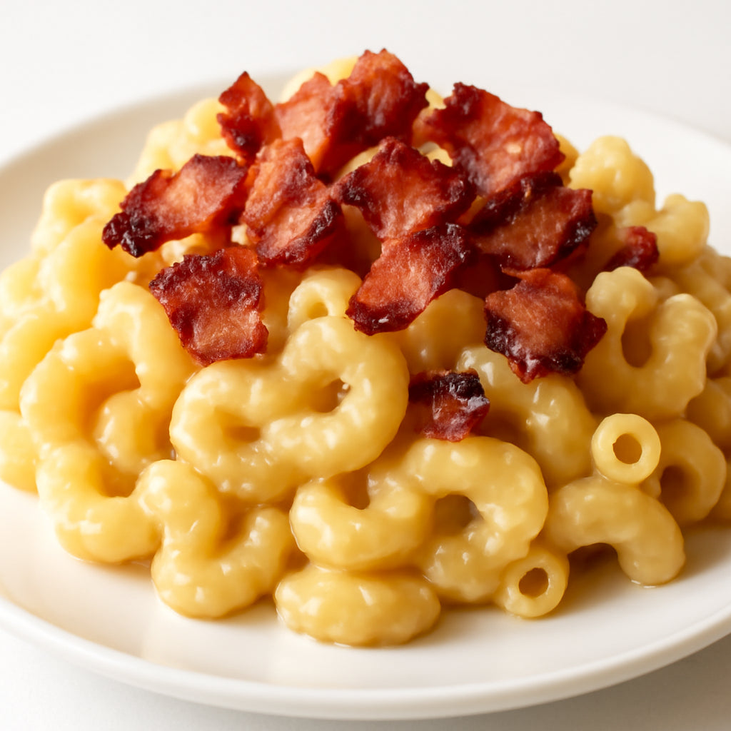 bacon mac and cheese recipe created by pantribot using RolTak AI