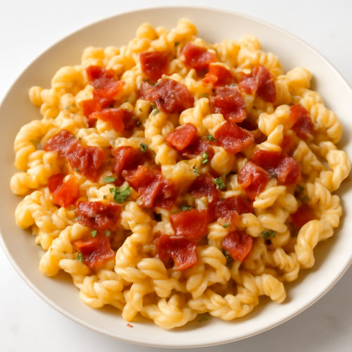 bacon mac and cheese recipe recipe created by pantribot using RolTak AI