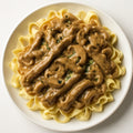 beef stroganoff recipe created by pantribot using RolTak AI