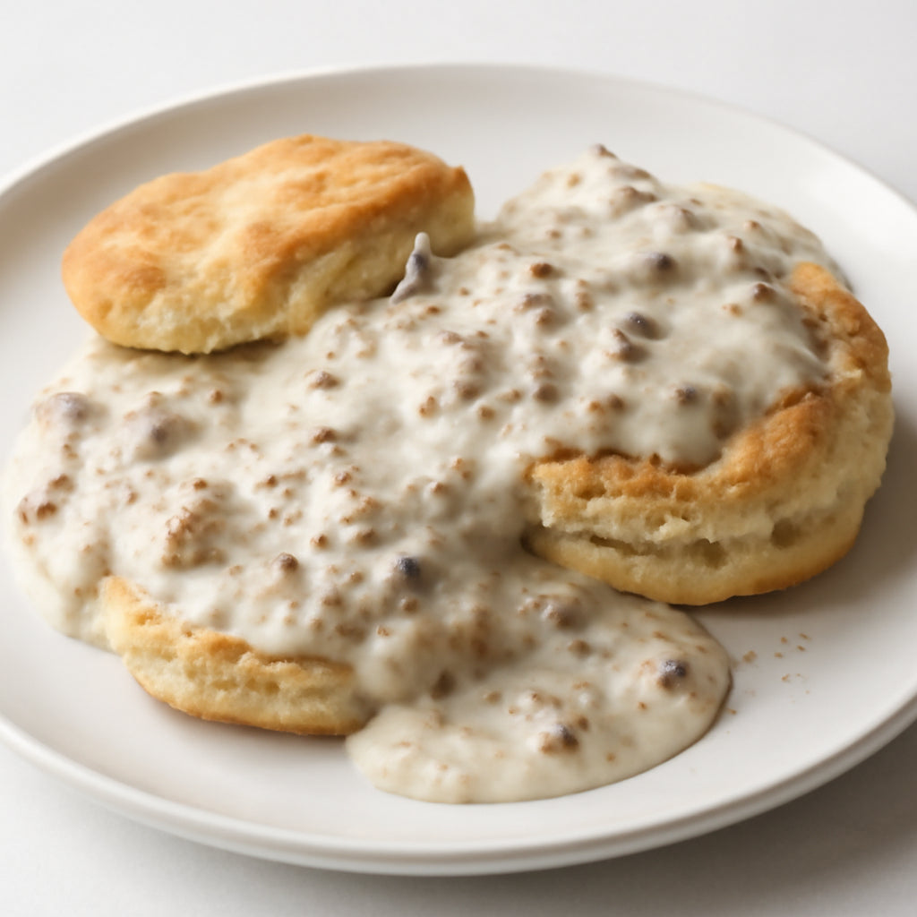 biscuits and gravy recipe created by pantribot using RolTak AI