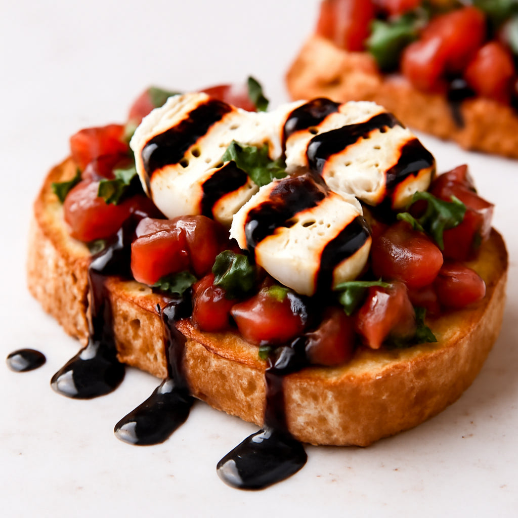 bruschetta with balsamic glaze recipe created by pantribot using RolTak AI