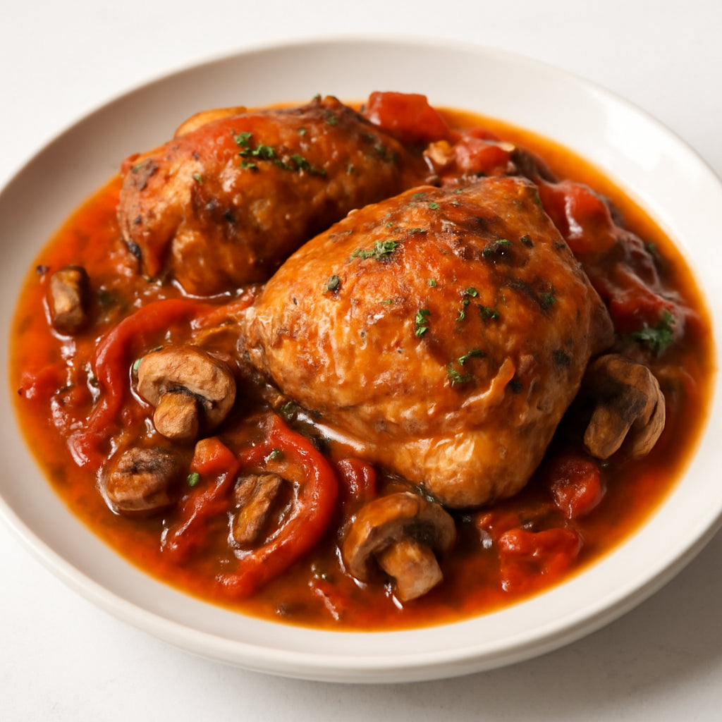 chicken cacciatore recipe created by pantribot using RolTak AI