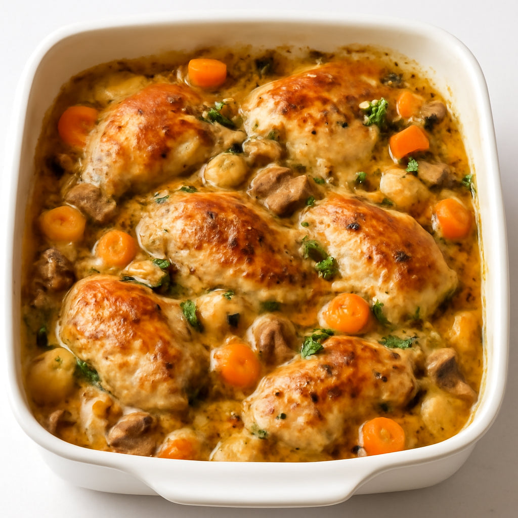 chicken casserole recipe created by pantribot using RolTak AI