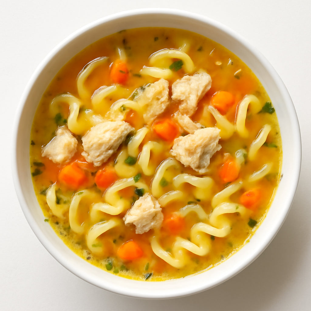 chicken noodle soup recipe created by pantribot using RolTak AI