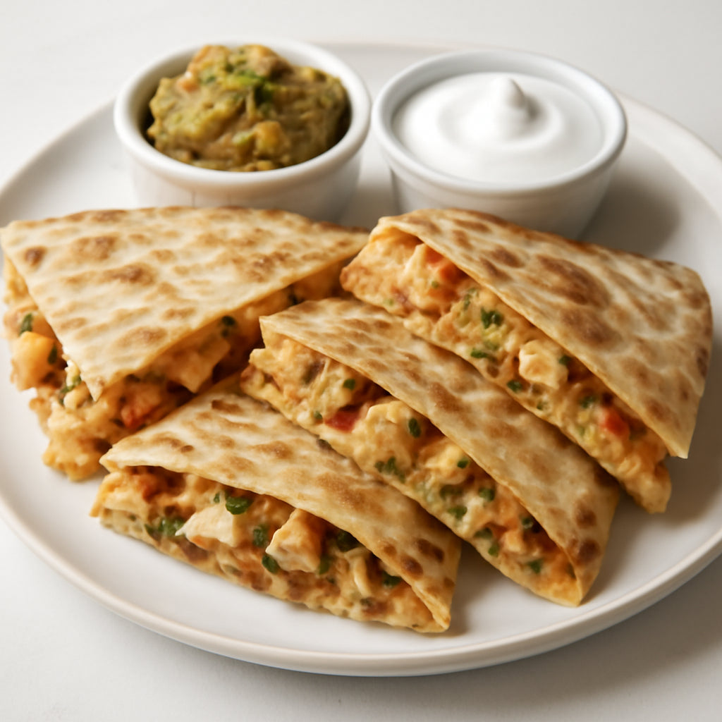 chicken quesadillas recipe created by pantribot using RolTak AI