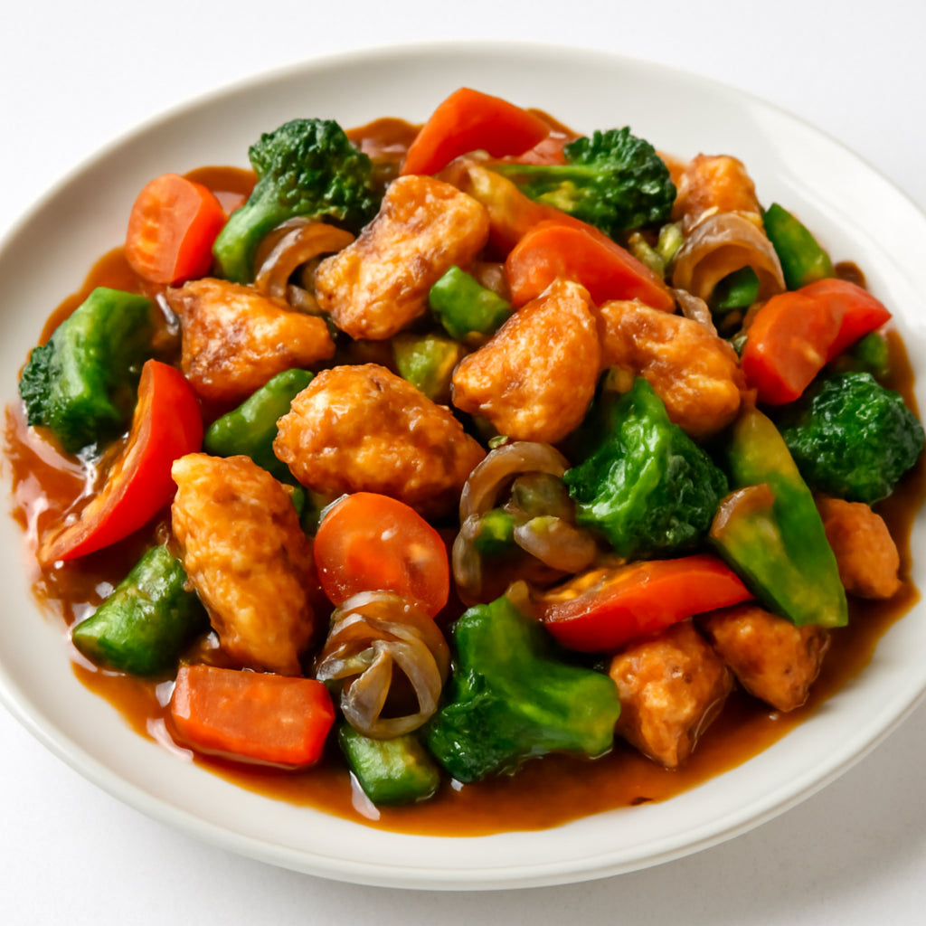 chicken stir fry recipe created by pantribot using RolTak AI