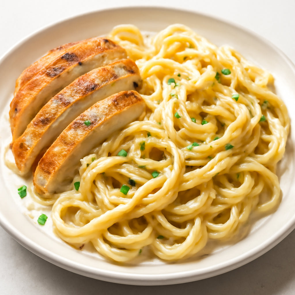 healthy and flavorful chicken alfredo recipe recipe created by pantribot using RolTak AI
