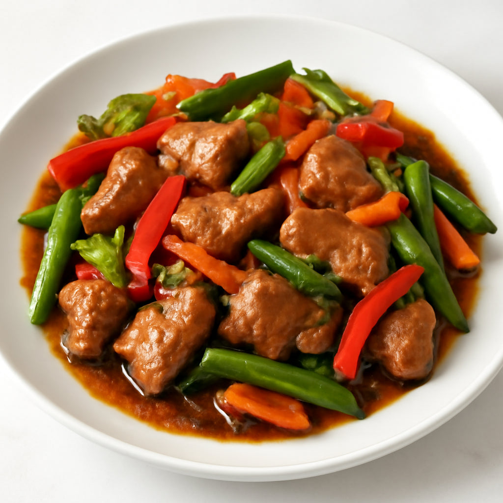 pork stir fry recipe created by pantribot using RolTak AI