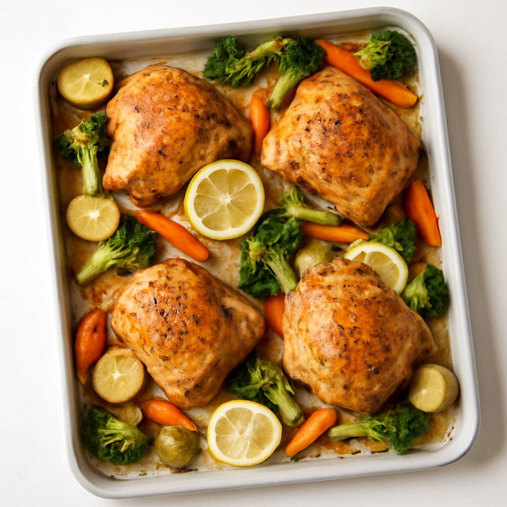 sheet pan chicken recipe created by pantribot using RolTak AI