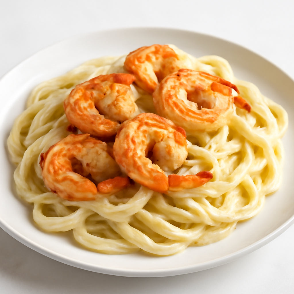 shrimp alfredo recipe created by pantribot using RolTak AI