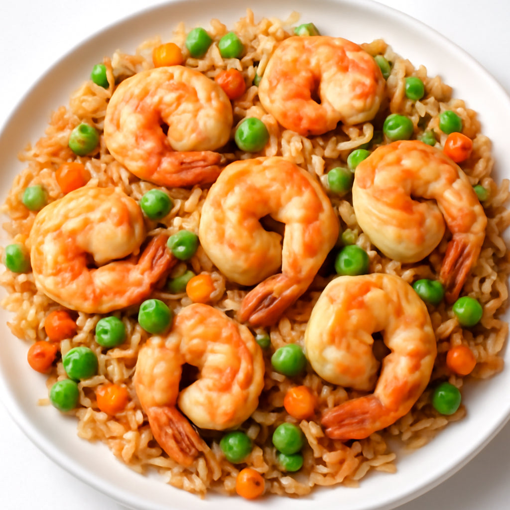 shrimp fried rice recipe created by pantribot using RolTak AI