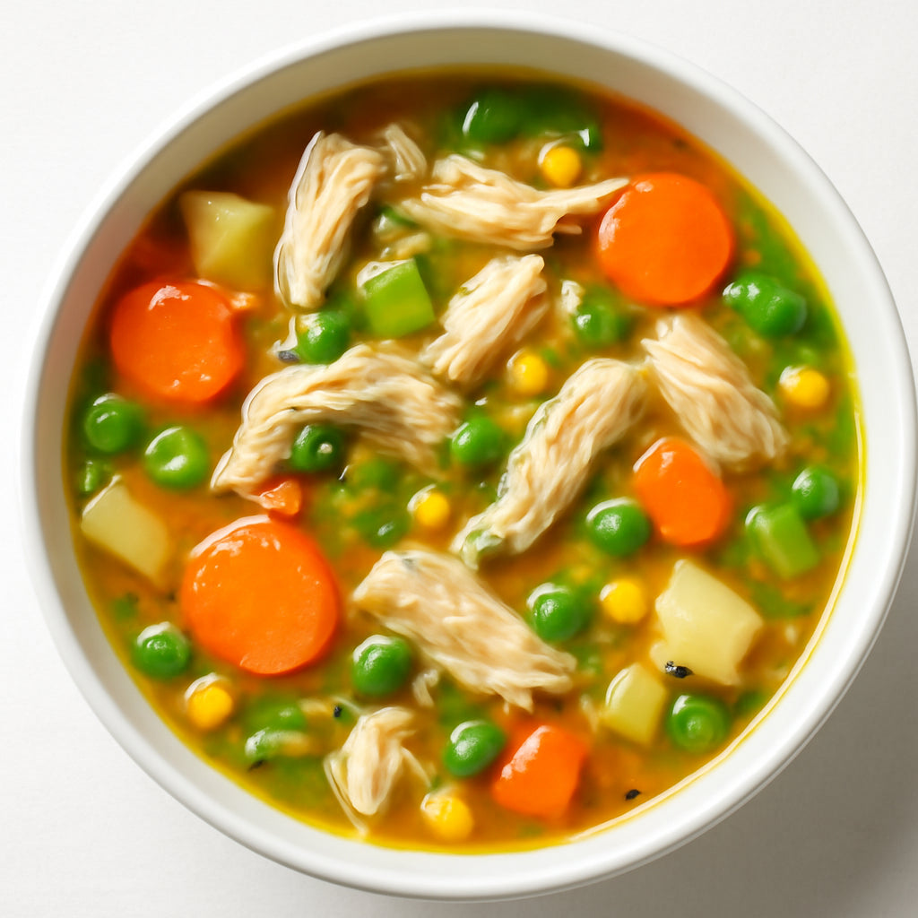 slow cooker chicken vegetable soup recipe created by pantribot using RolTak AI