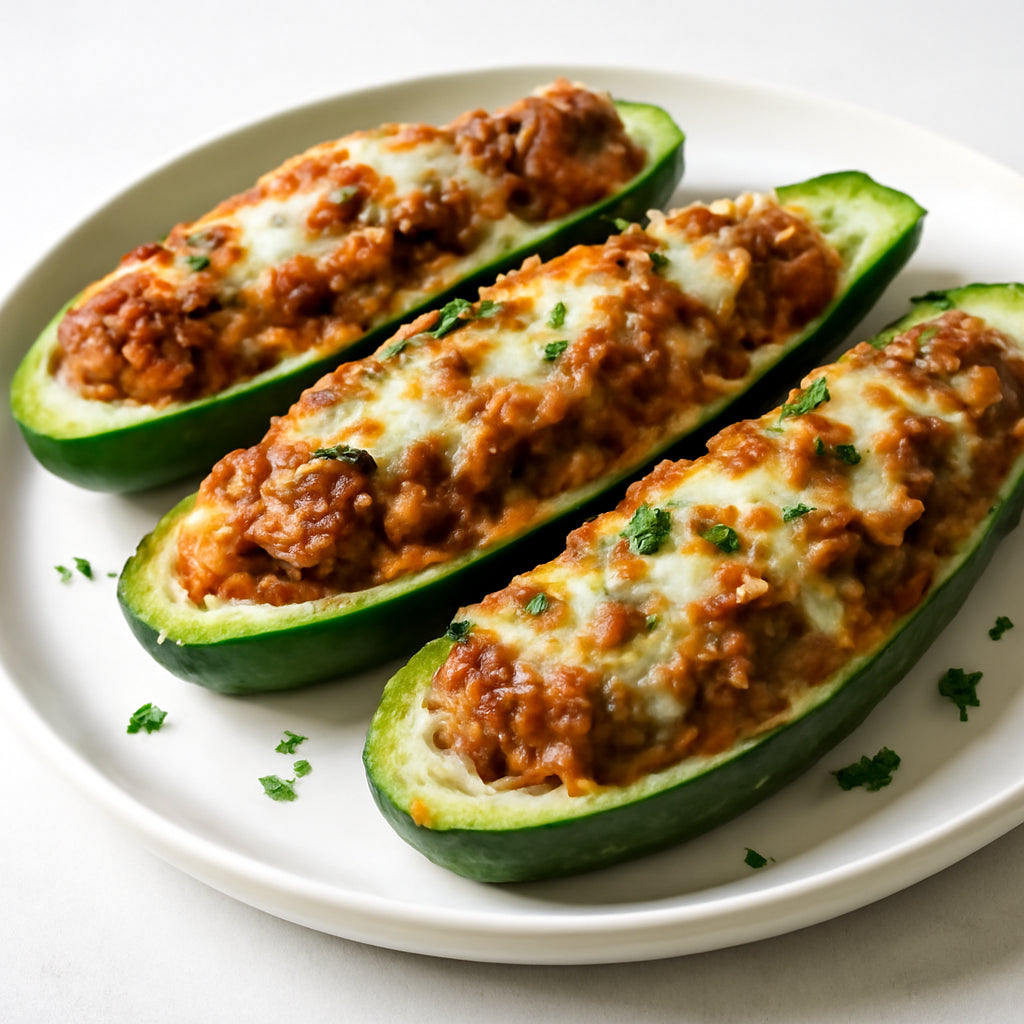 stuffed zucchini recipe created by pantribot using RolTak AI