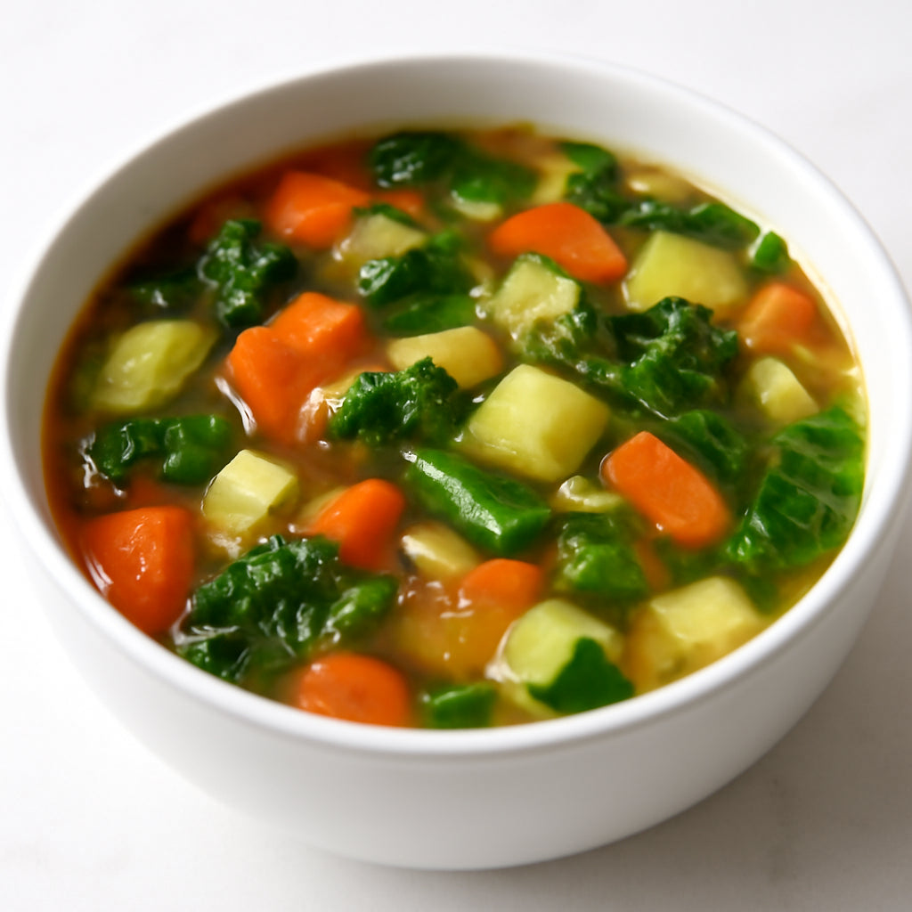 vegetable soup recipe created by pantribot using RolTak AI